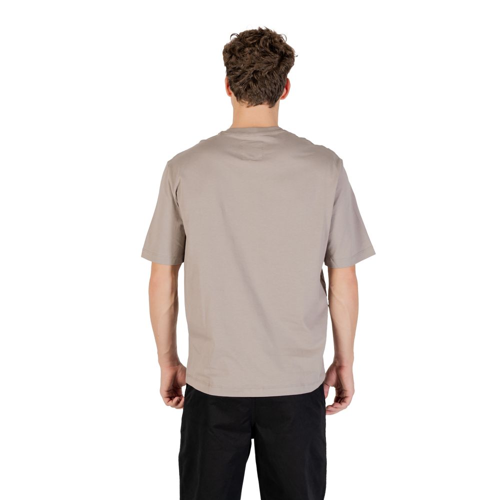 Stylish Brown Cotton T-Shirt designed by Armani Exchange - Image 2
