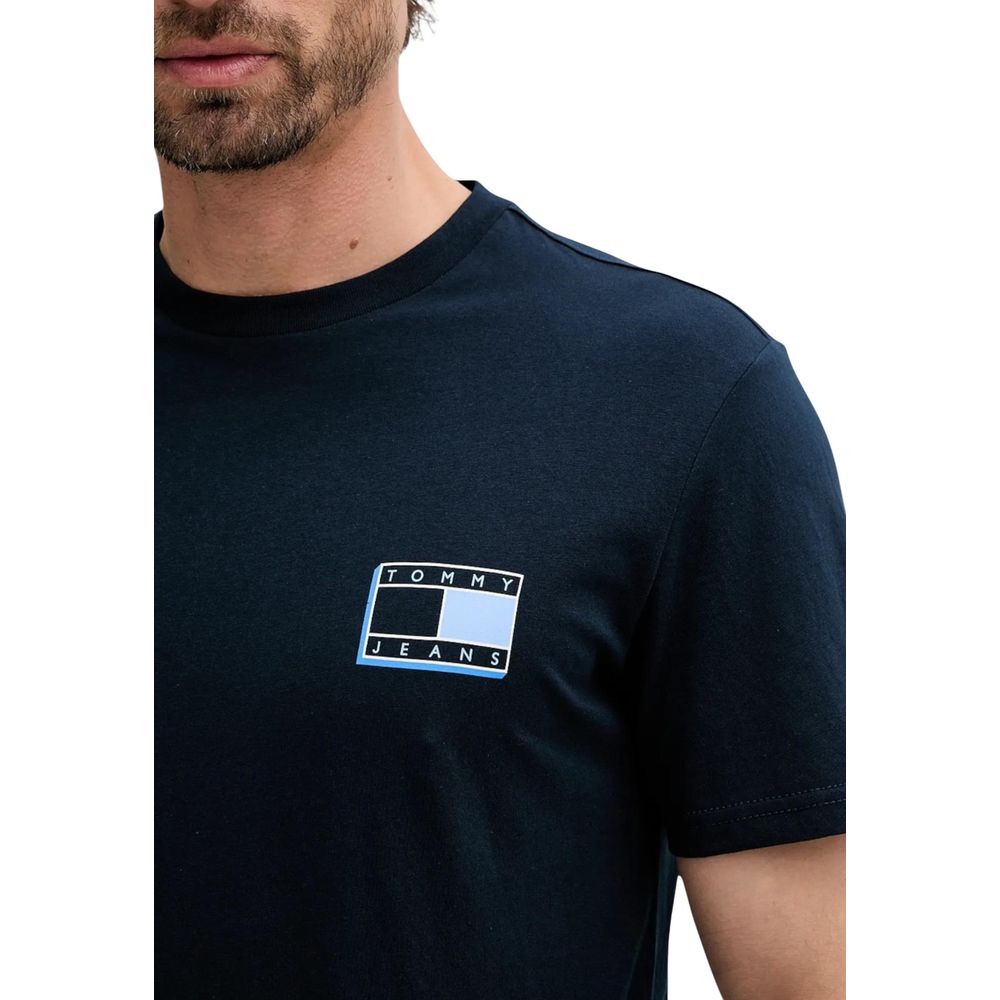 Blue Recycled Cotton T-Shirt - Image 3