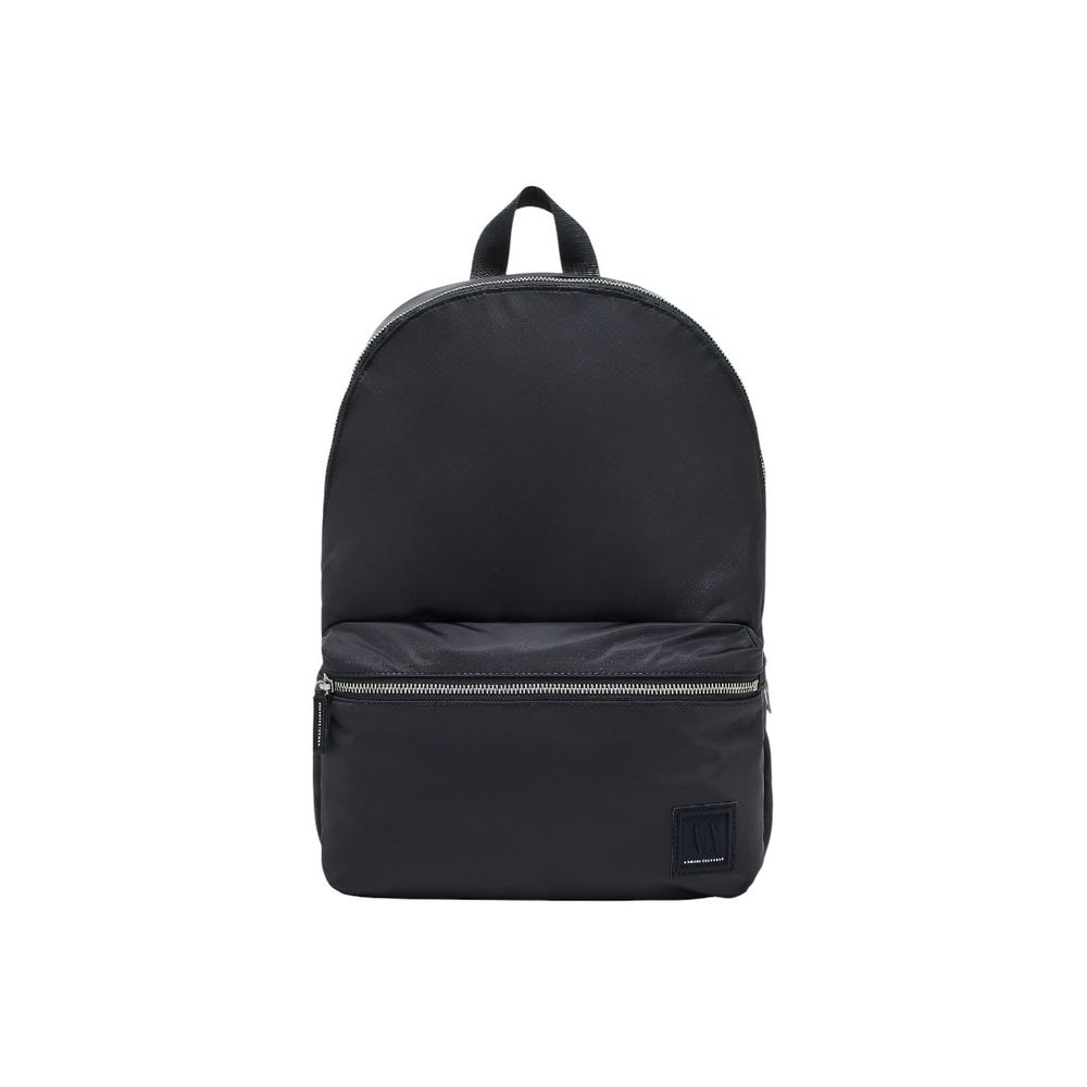 Black Polyamide Backpack designed by Armani Exchange