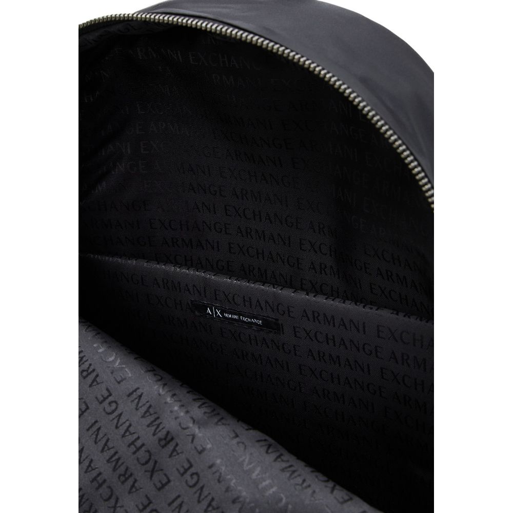 Black Polyamide Backpack designed by Armani Exchange - Image 5