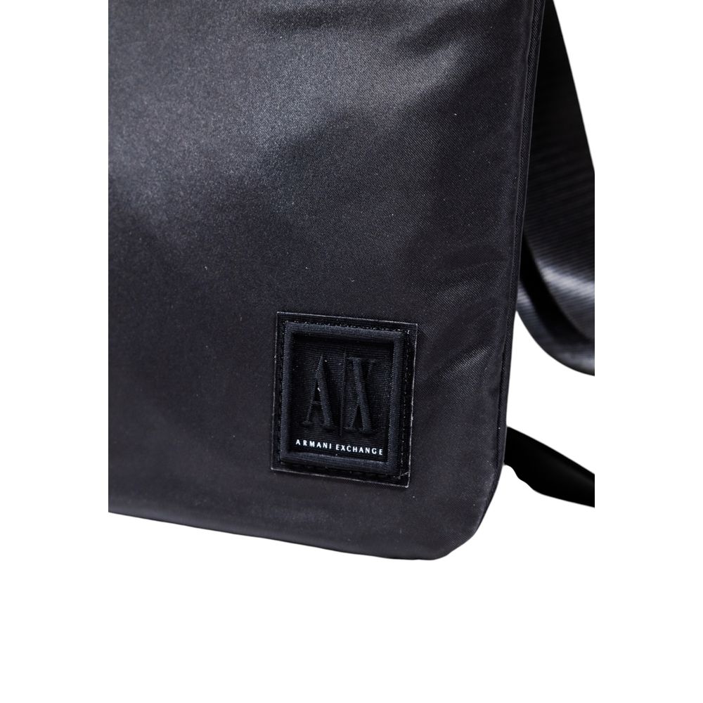 Black Polyamide Messenger Bag designed by Armani Exchange - Image 4