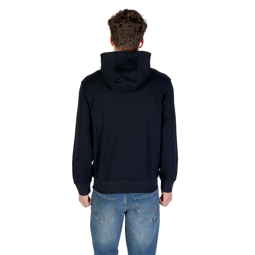 Smart Blue Cotton Hoodie designed by Armani Exchange - Image 2