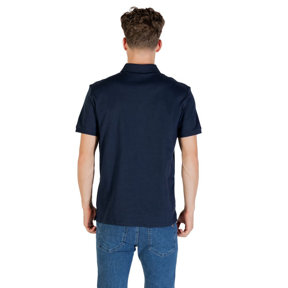 Blue Cotton Polo Shirt - Image 2