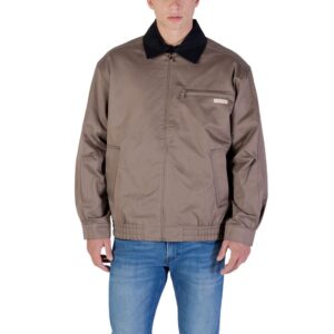 Classic Brown Cotton Bomber designed by Calvin Klein