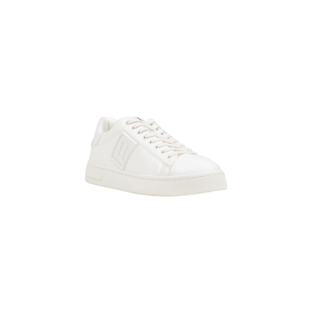 White Polyester Low Top Sneakers - Image 2