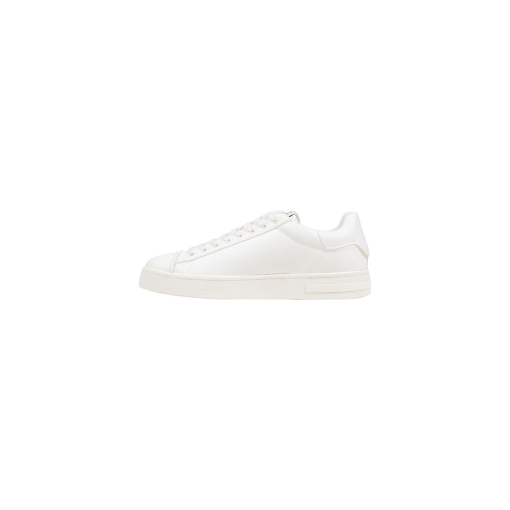 White Polyester Low Top Sneakers - Image 3