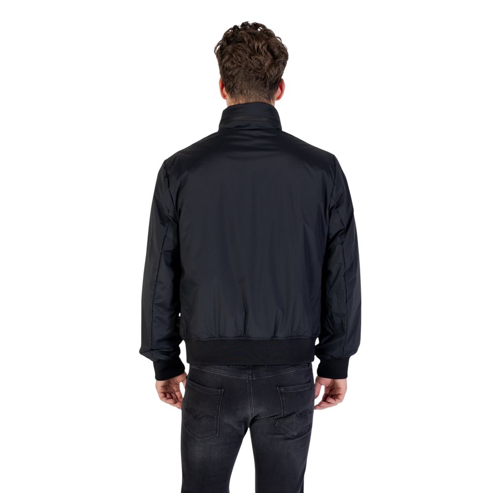 Trendy Black Polyamide Bomber designed by Armani Exchange - Image 2
