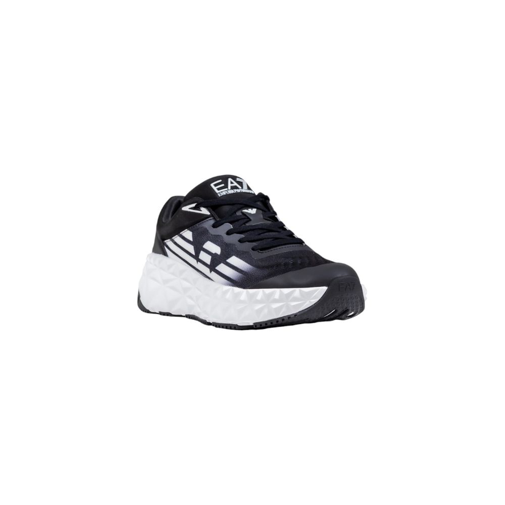 Black And White Low Top Athletic Sneakers by Emporio Armani - Image 2