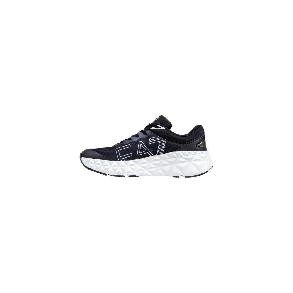 Black And White Low Top Athletic Sneakers by Emporio Armani - Image 3
