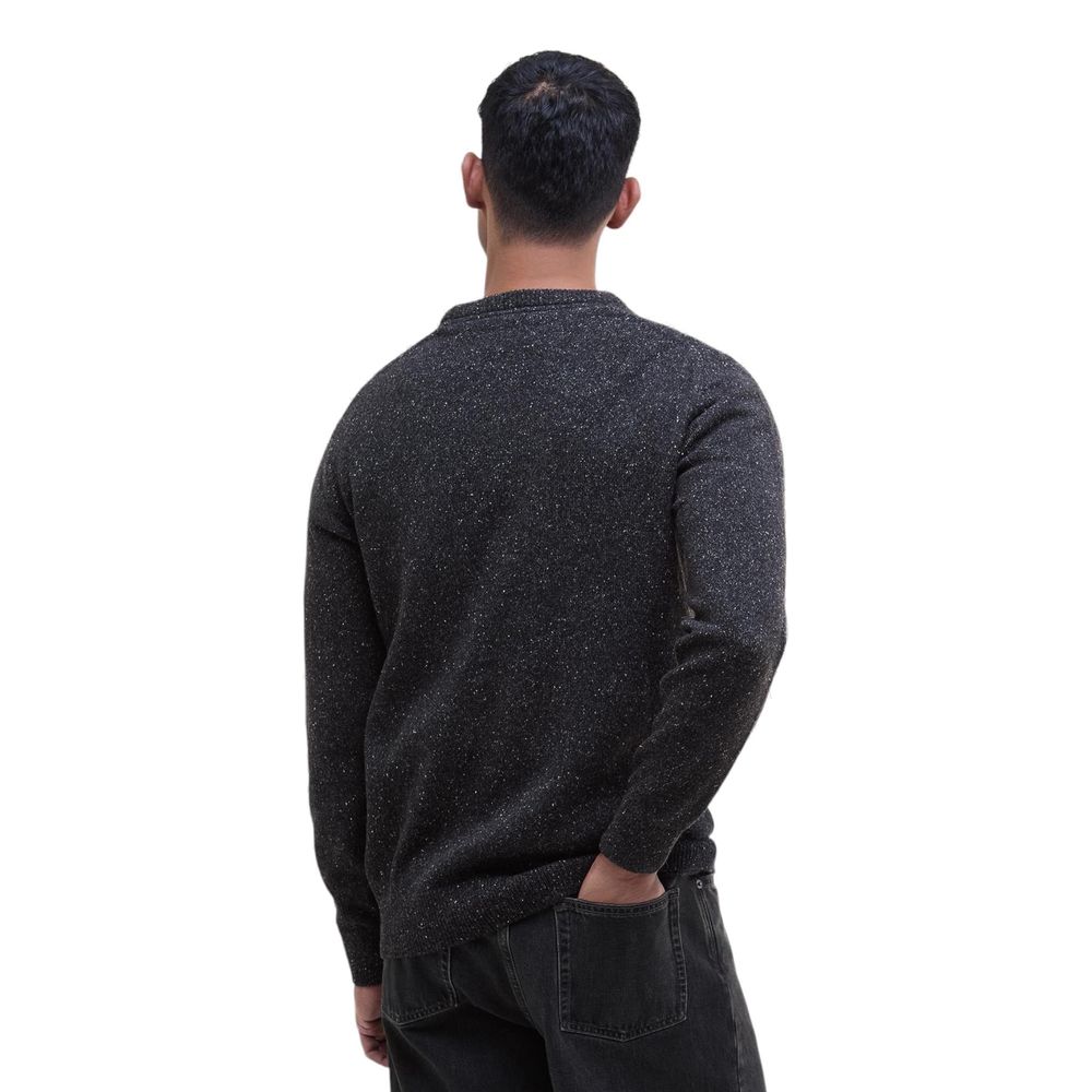 Elegant Black Wool Sweatshirt designed by Barbour - Image 3