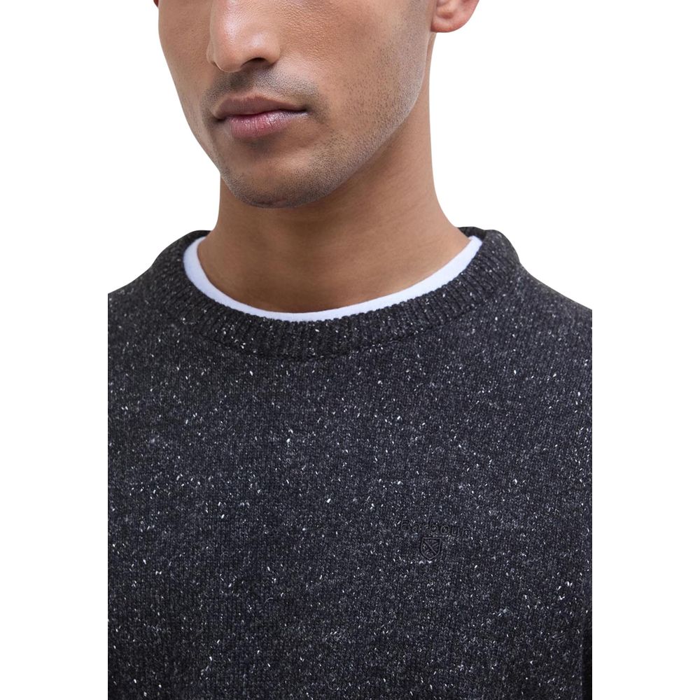 Elegant Black Wool Sweatshirt designed by Barbour - Image 4