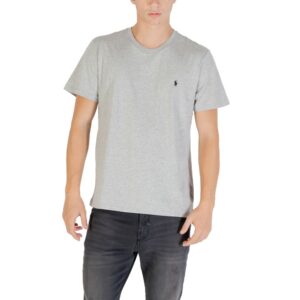Casual Gray Cotton T-Shirt designed by Ralph Lauren