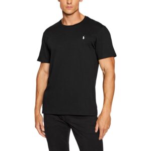 Casual Black Cotton T-Shirt designed by Ralph Lauren