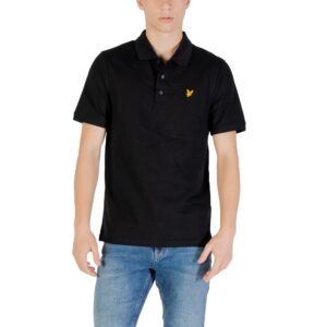 Stylish Black Cotton Polo Shirt designed by Lyle&Scott