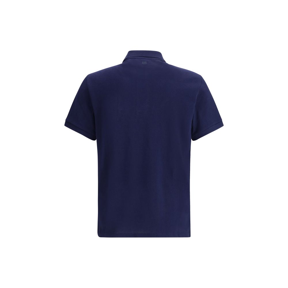Stylish Blue Soft Cotton Polo Shirt designed by Ami Paris - Image 2