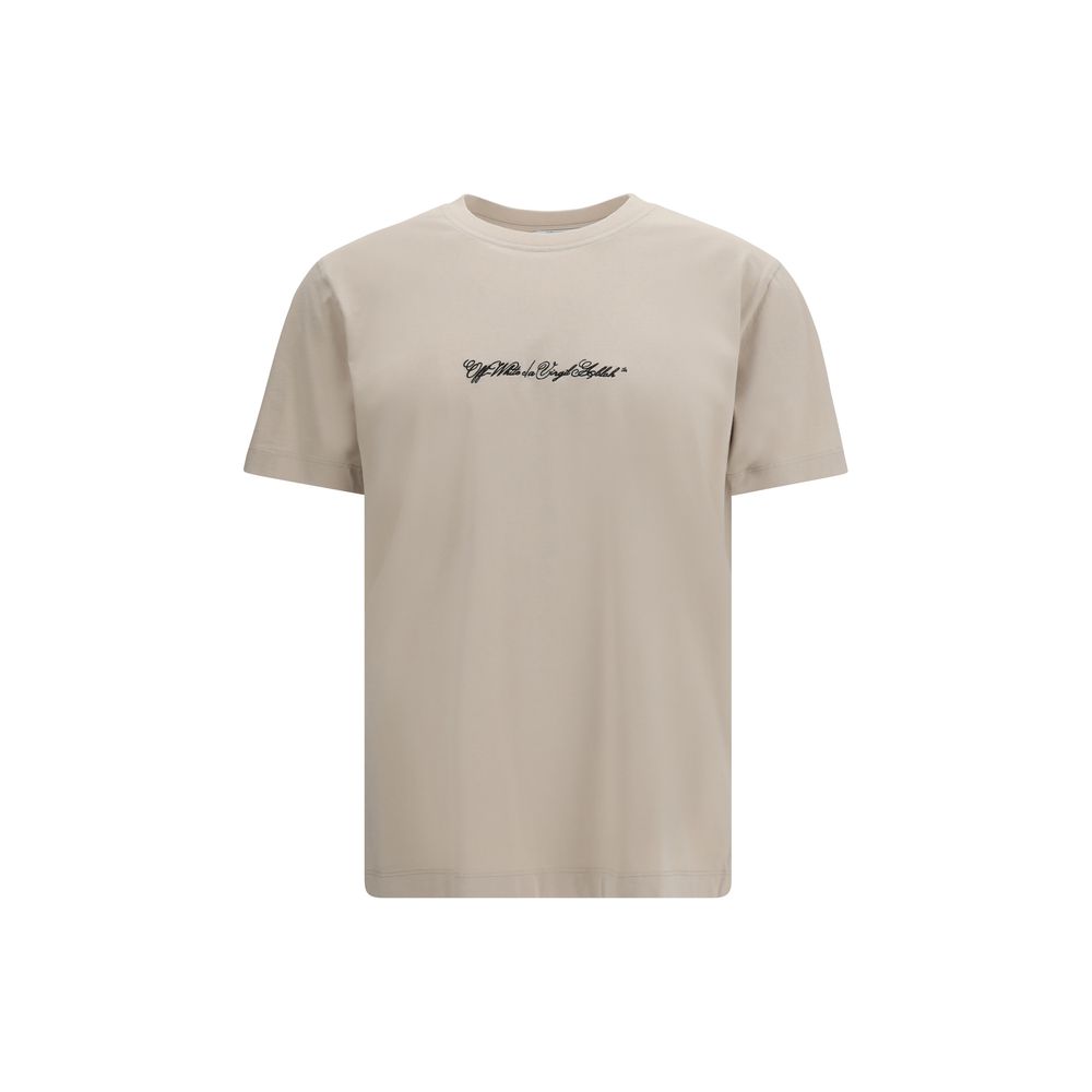 Classic Beige Cotton T-Shirt designed by Off-White