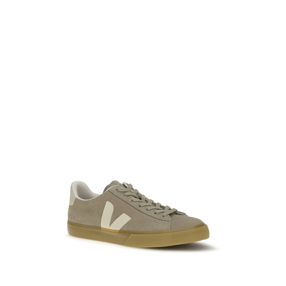 Stylish Beige Campo Leather Low Top Sneakers designed by Veja - Image 2