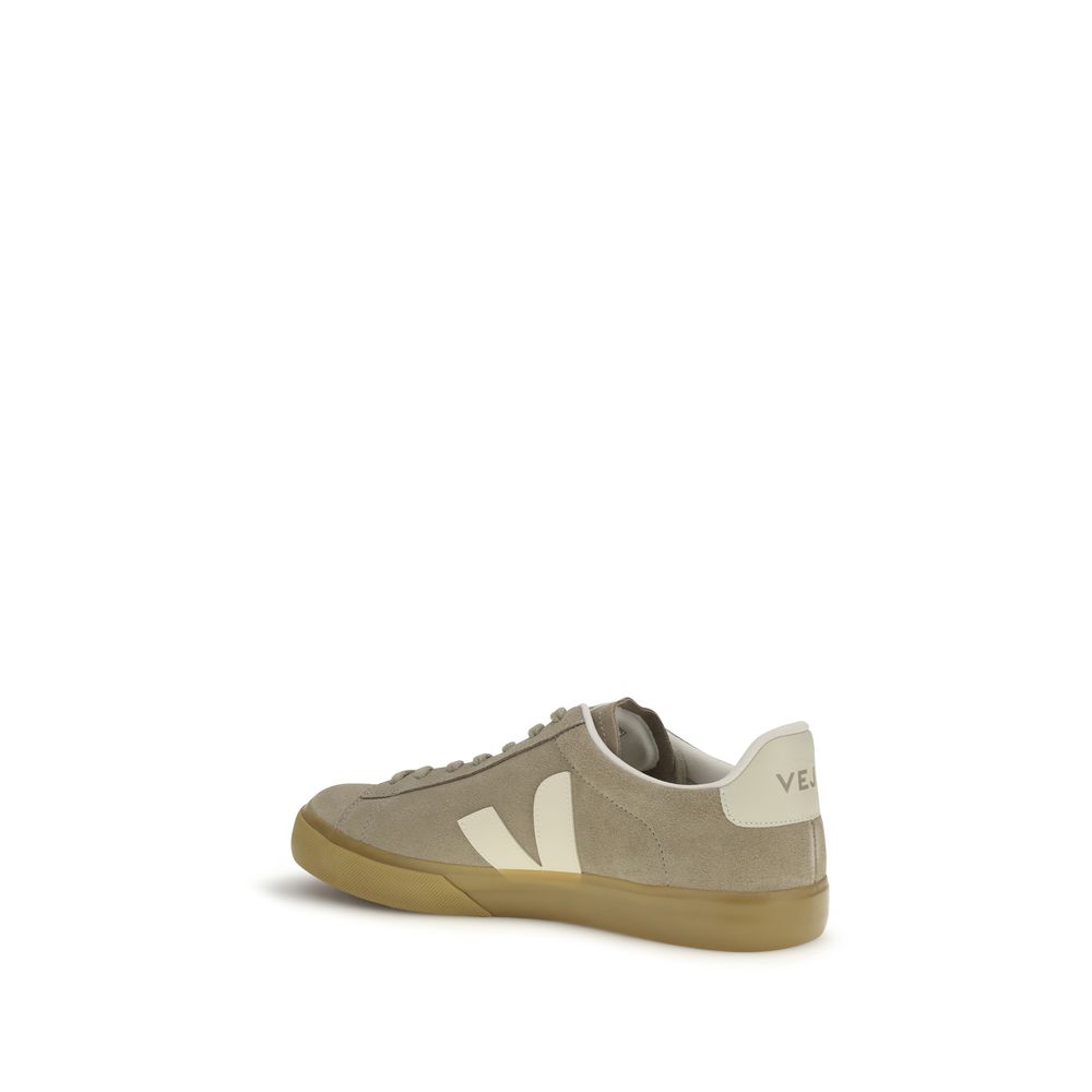 Stylish Beige Campo Leather Low Top Sneakers designed by Veja - Image 3