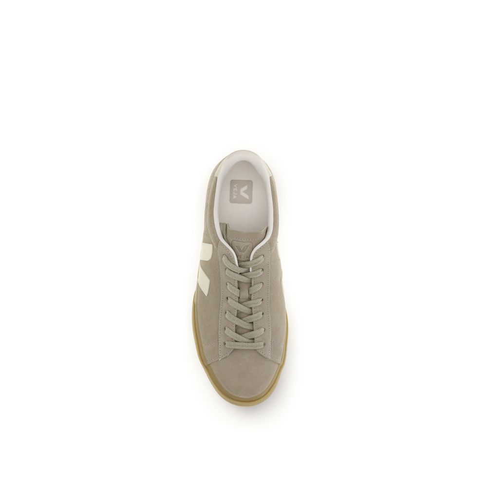 Stylish Beige Campo Leather Low Top Sneakers designed by Veja - Image 4