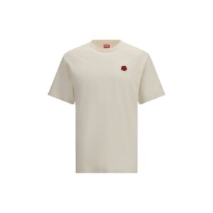 Trendy Beige Soft Cotton T-Shirt designed by Kenzo