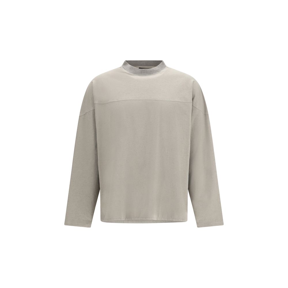 Casual Gray Cotton Long Sleeve T-Shirt designed by Jacquemus