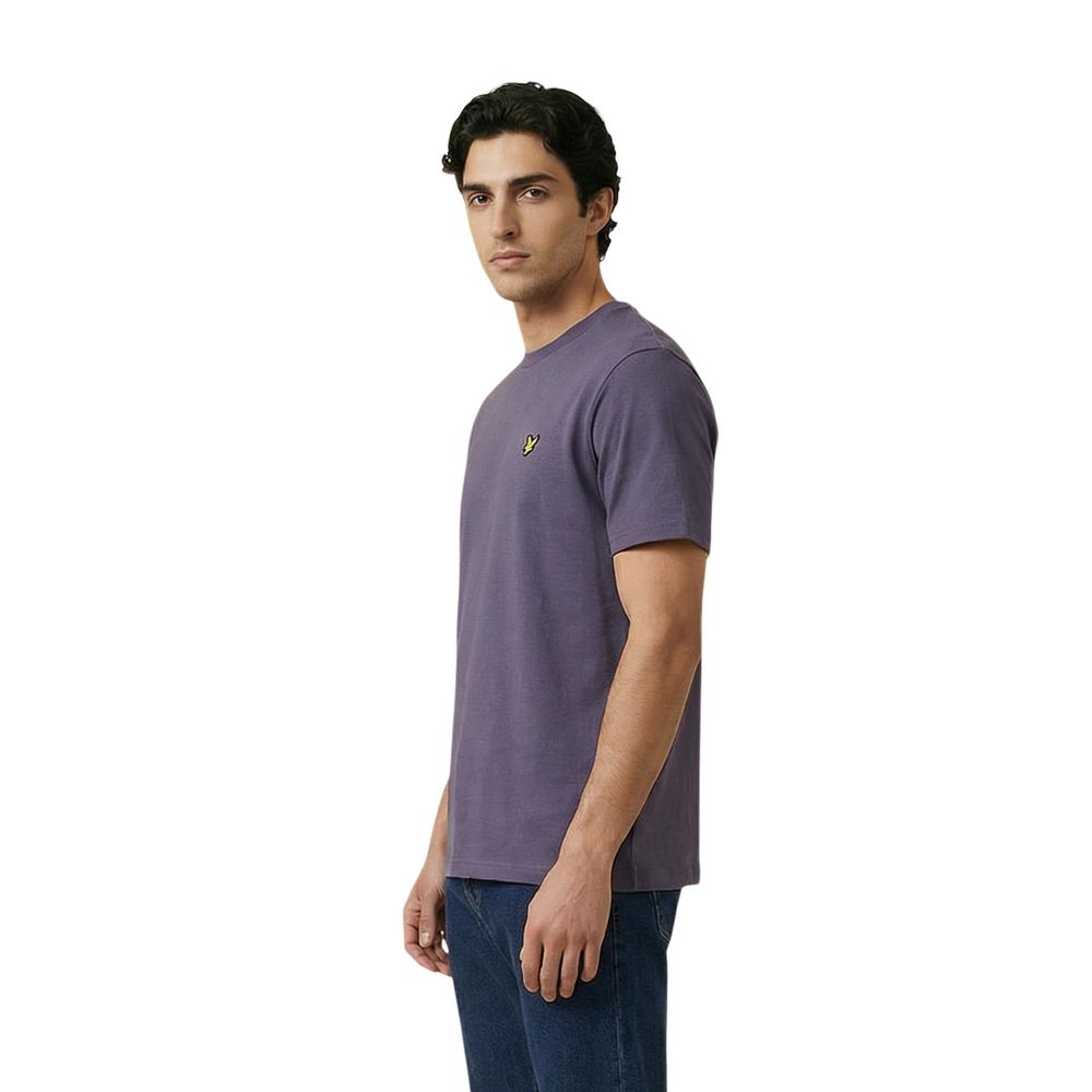 Classic Purple Cotton T-Shirt designed by Lyle&Scott - Image 3
