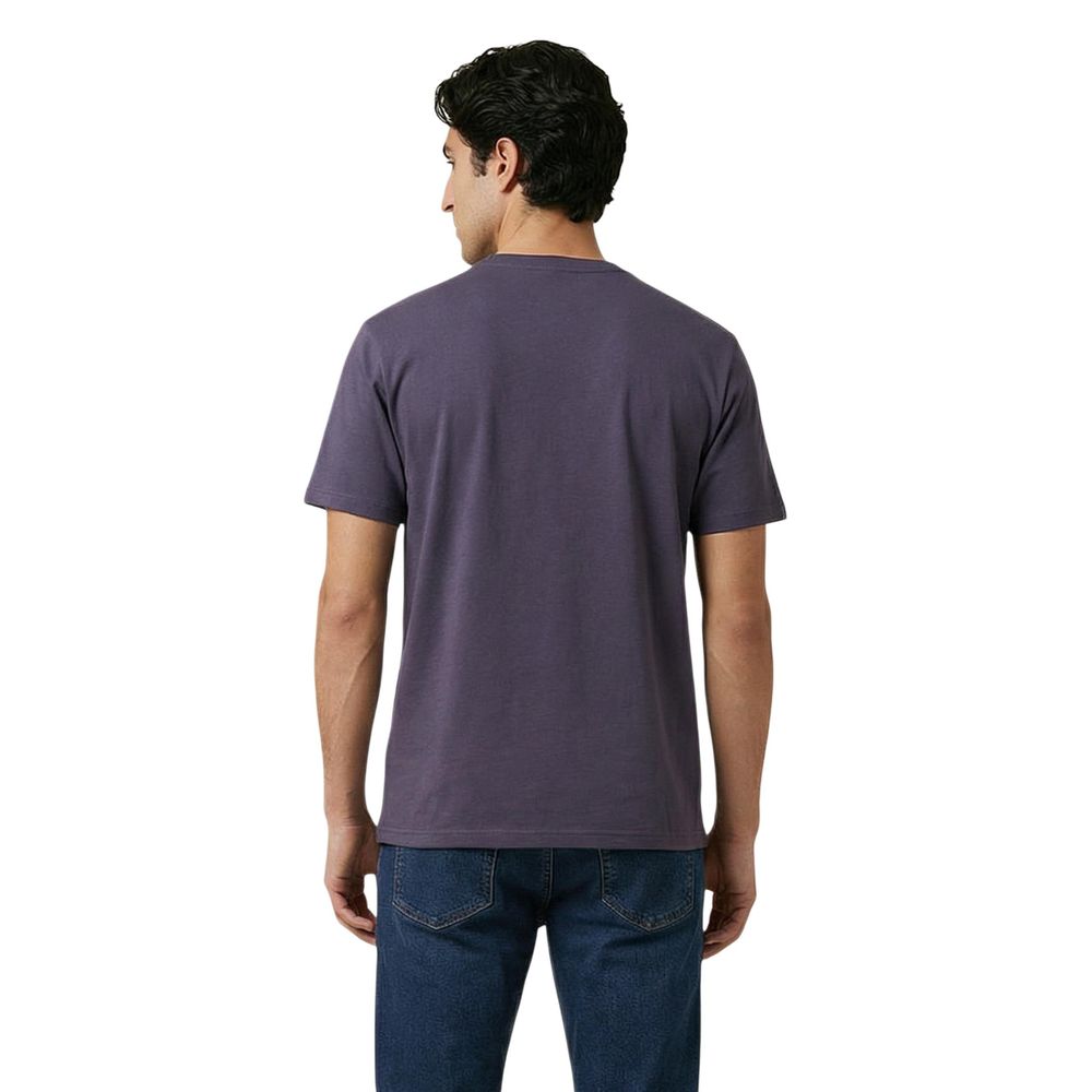 Classic Purple Cotton T-Shirt designed by Lyle&Scott - Image 5