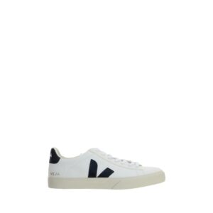 White Leather Bos Taurus Low Top Sneakers designed by Veja