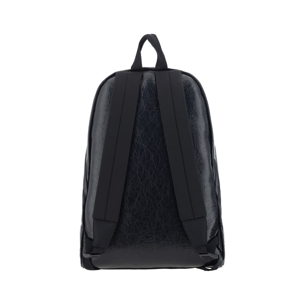 Black Leather Bos Taurus Backpack designed by Balenciaga - Image 2