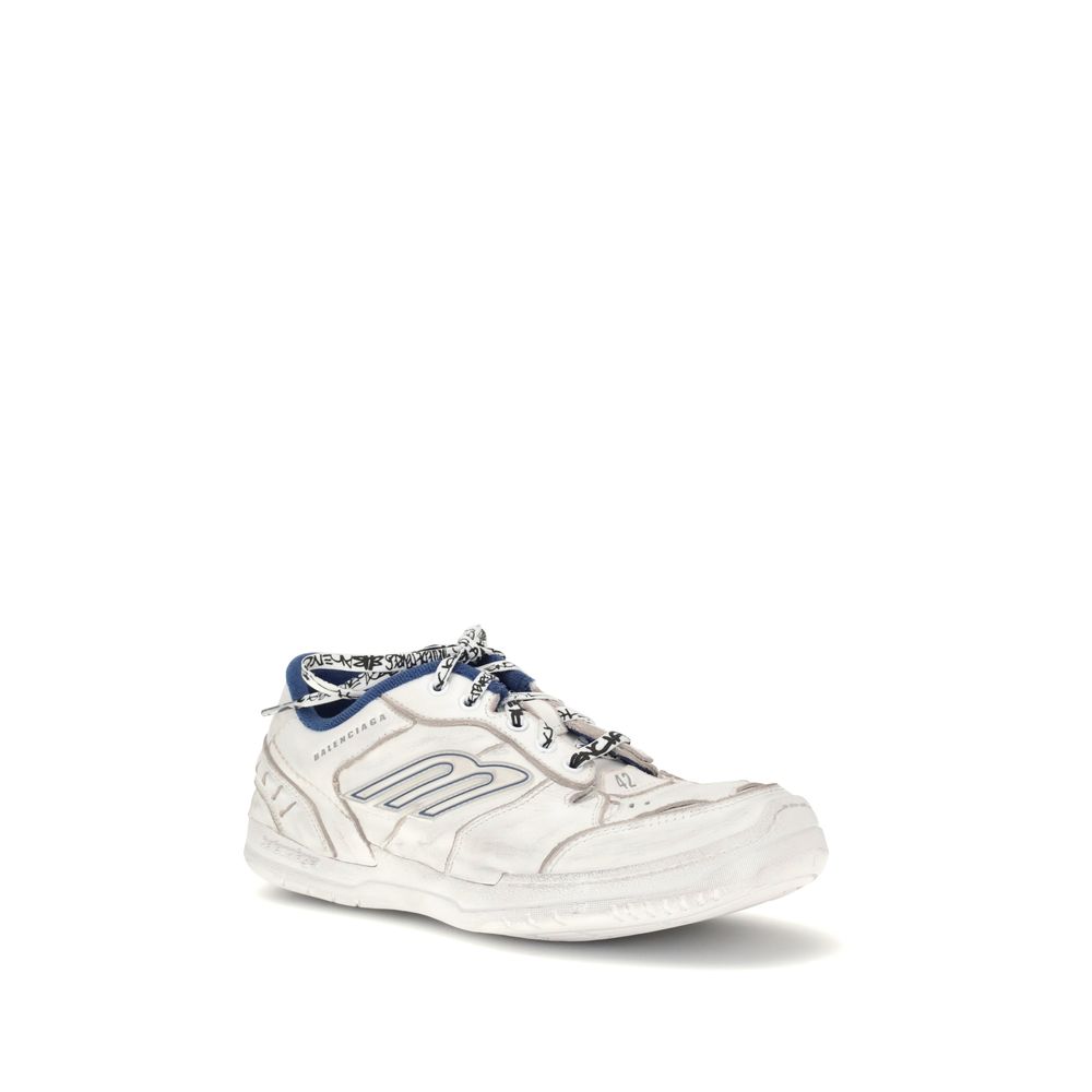 Trendy Gray Leather Athletic Sneakers designed by Balenciaga - Image 2