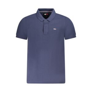 Blu Cotton Men Polo Shirt
