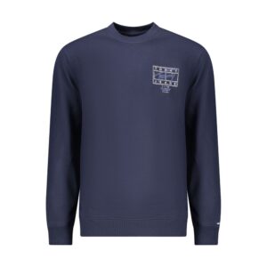 Blue Cotton Men Sweatshirt