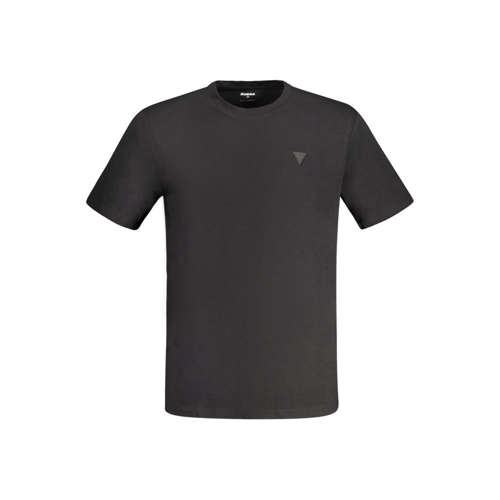Black Cotton Men's T-Shirt