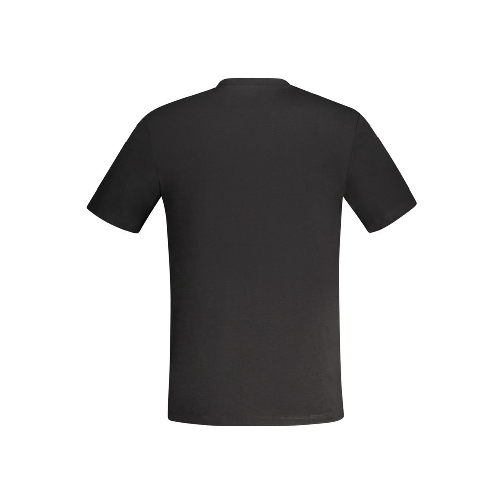 Black Cotton Men's T-Shirt - Image 2