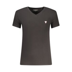 Trendy Black Cotton Men's T-Shirt designed by Guess