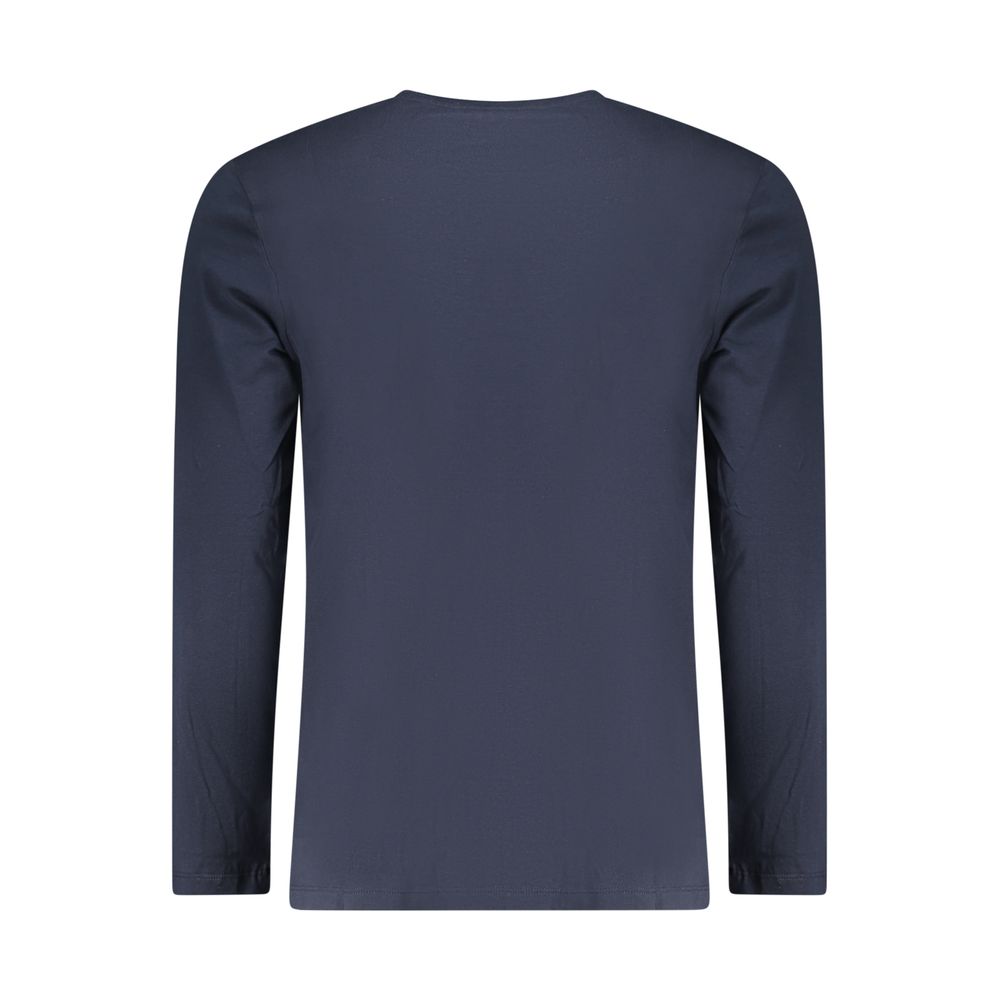 Blue Cotton Men's T-Shirt - Image 2