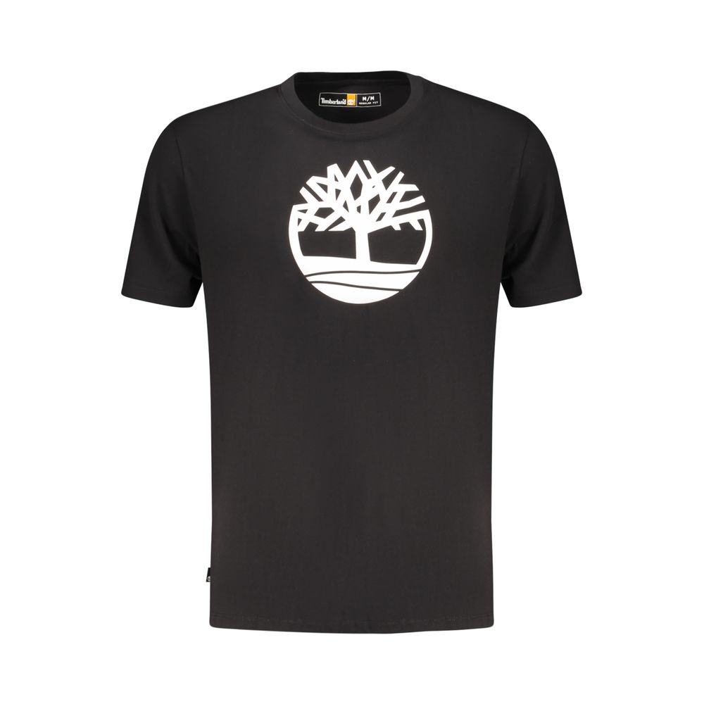 Black Cotton Men's T-Shirt