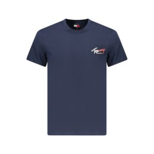 Blue Cotton Men T-Shirt