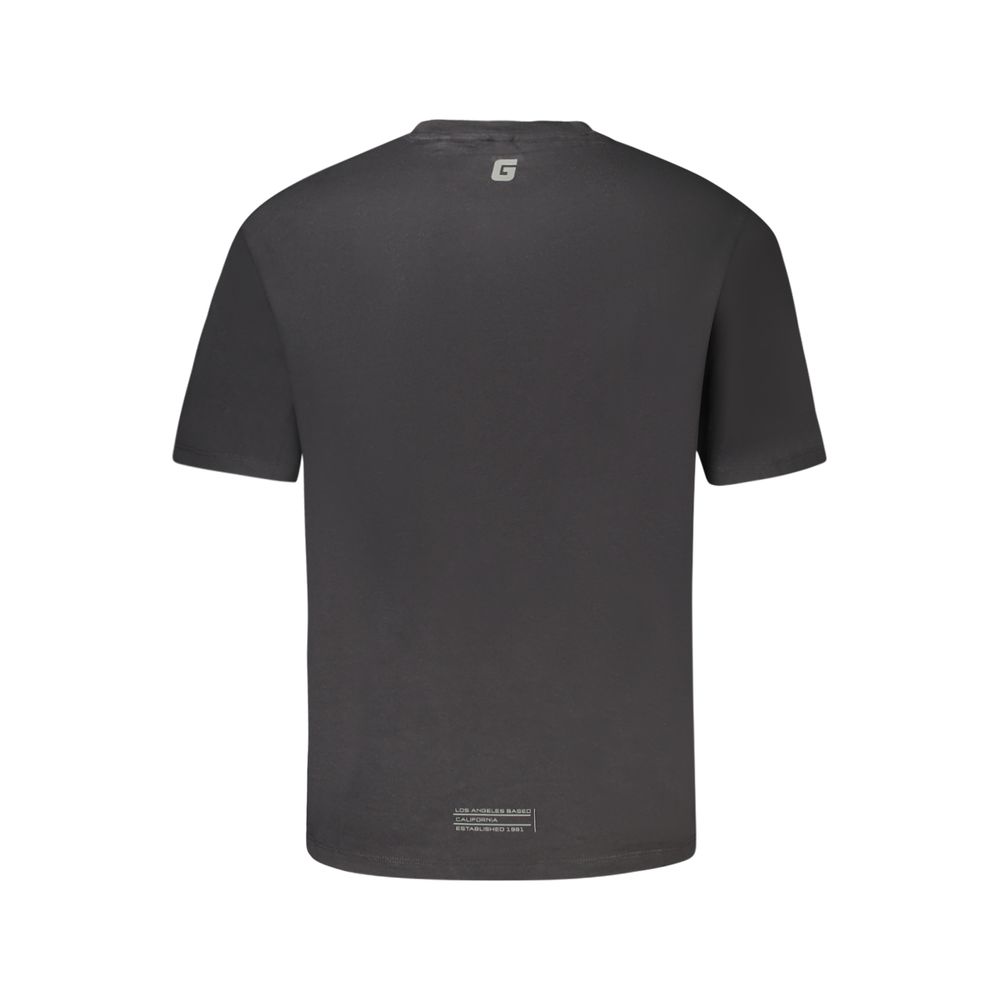 Black Cotton Men's T-Shirt - Image 3