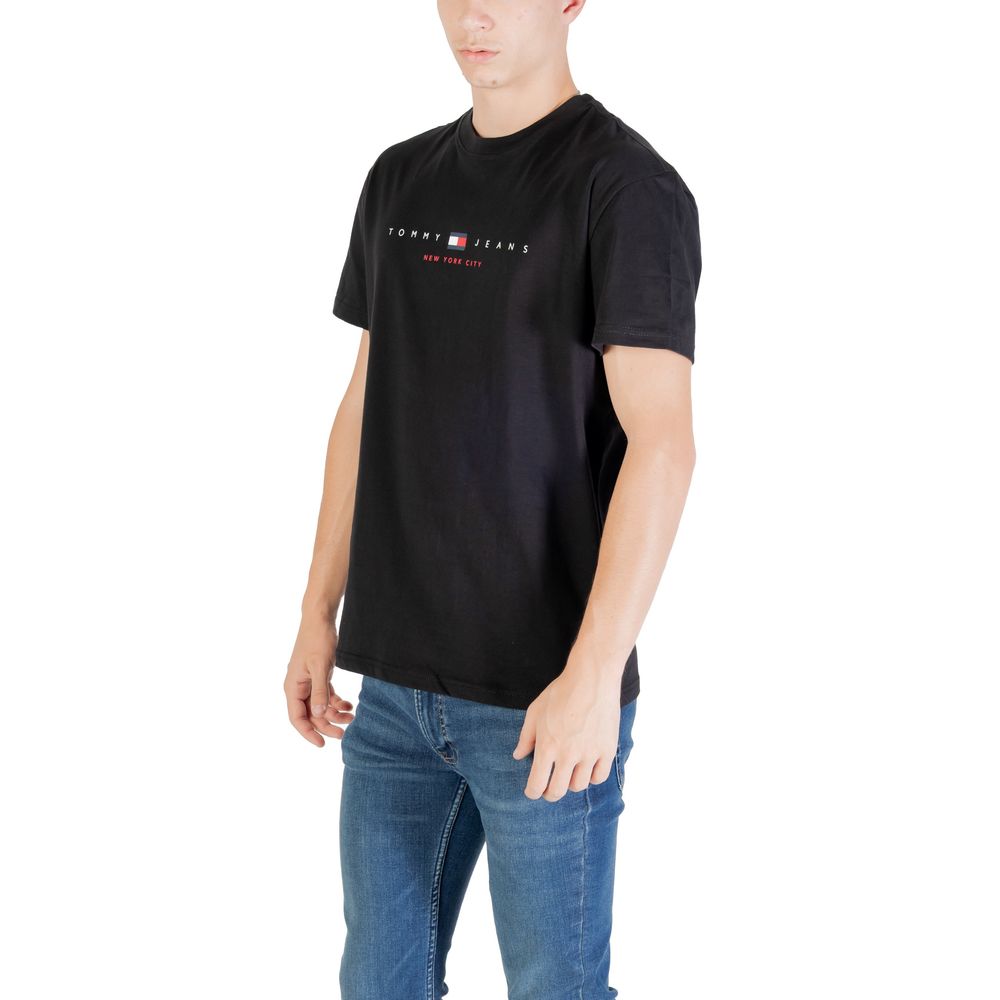 Black Recycled Cotton T-Shirt - Image 3