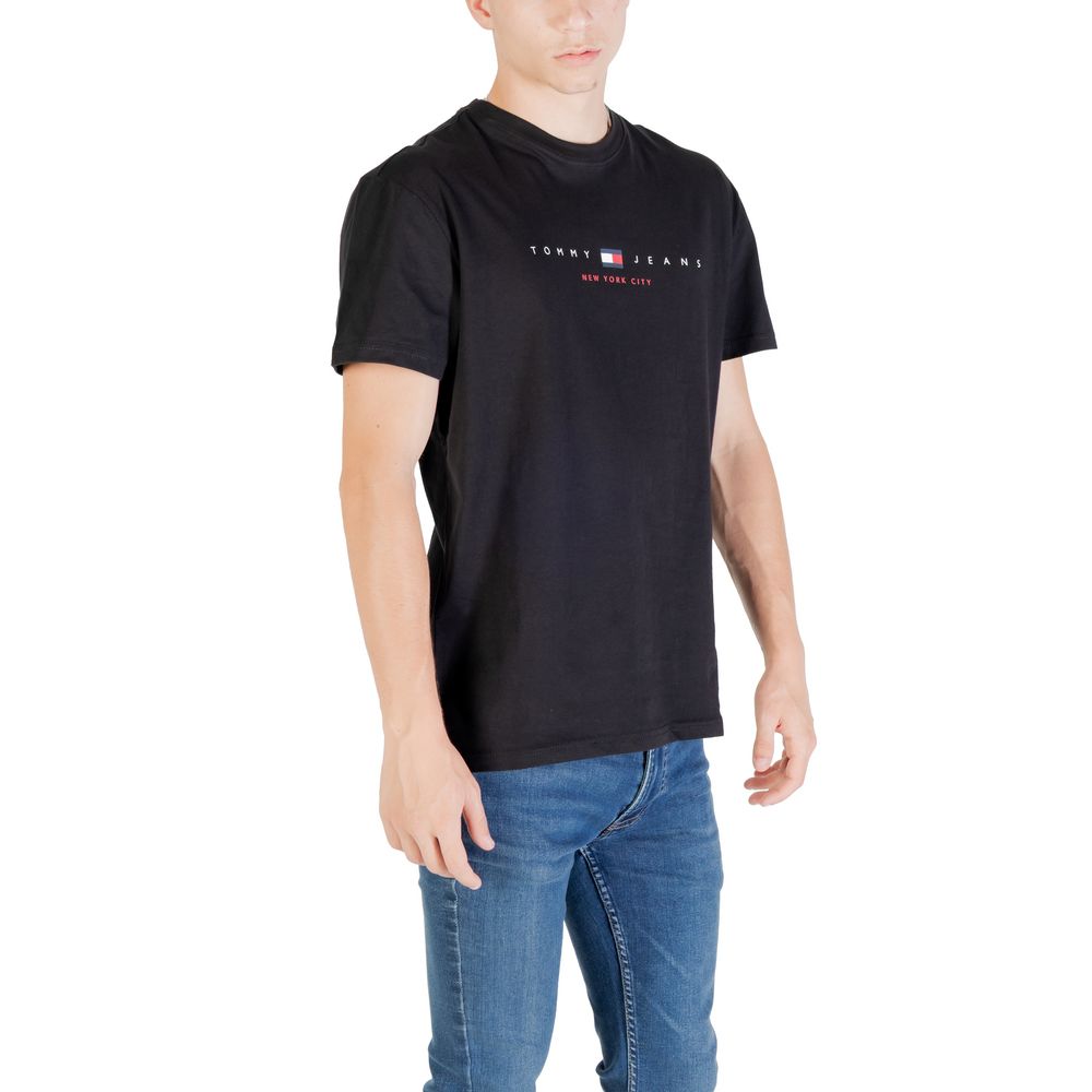 Black Recycled Cotton T-Shirt - Image 4