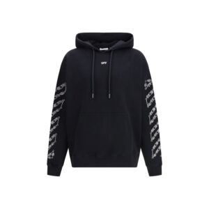 Chic Black Soft Cotton Chain Sweatshirt designed by Off-White