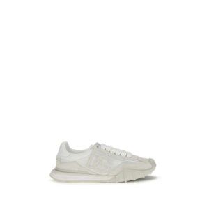 White Calf Leather Bos Taurus Athletic Sneakers