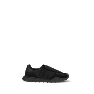 Black Calf Leather Bos Taurus Athletic Sneakers