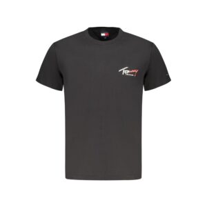 Black Cotton Men T-Shirt