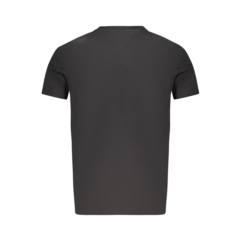 Black Cotton Men T-Shirt - Image 2