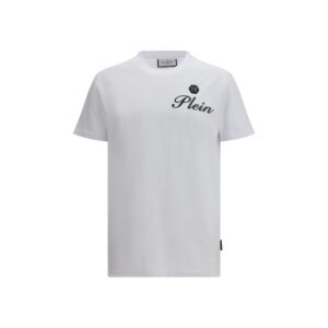 White Soft Cotton T-Shirt designed by Phillip Plein