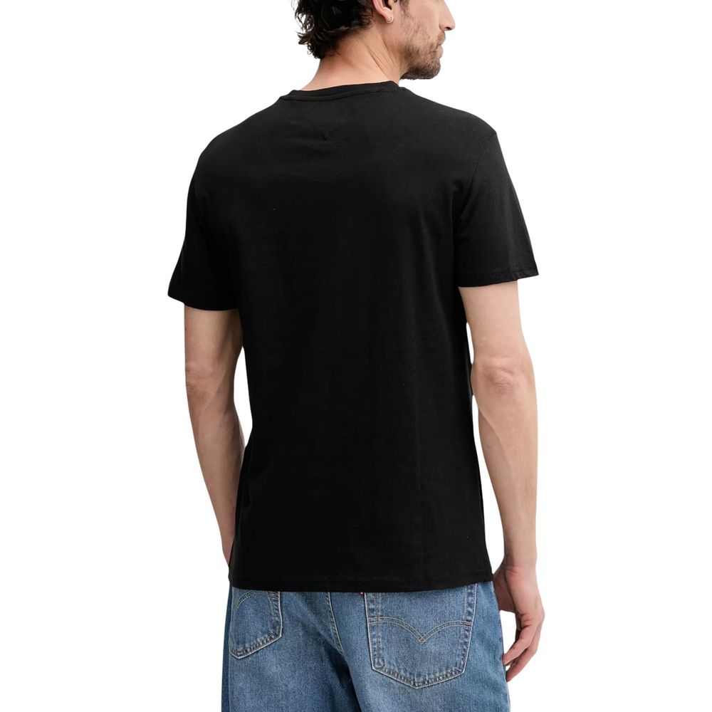 Black Recycled Cotton T-Shirt - Image 2