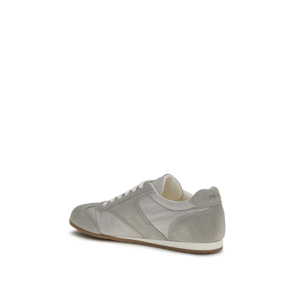 Gray Calf Leather Bos Taurus Low Top Sneakers - Image 3