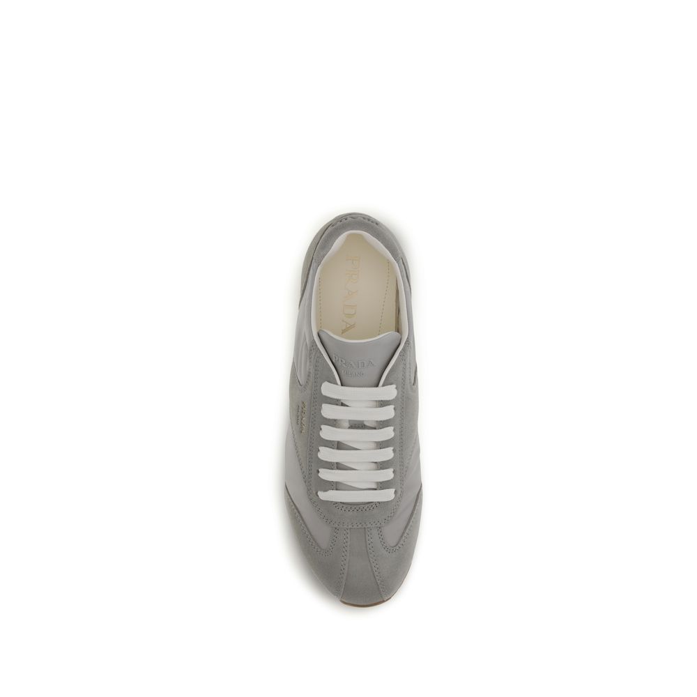 Gray Calf Leather Bos Taurus Low Top Sneakers - Image 4